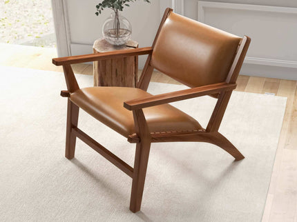 Hendrix - Antique Arm Chair - Brown / Rustic / Tan