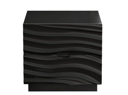 Nightstand With 2 Drawers, No Handles
