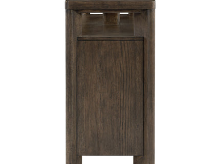 Side Server With Glass Inlay - Dark Oak
