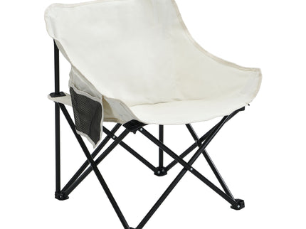 2 Pieces Outdoor Camping Chairs Folding / Portable, Comfortable Seating, Durable Steel Fram