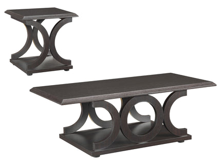 Monticello - 2 Piece Coffee And End Table Set - Cappuccino