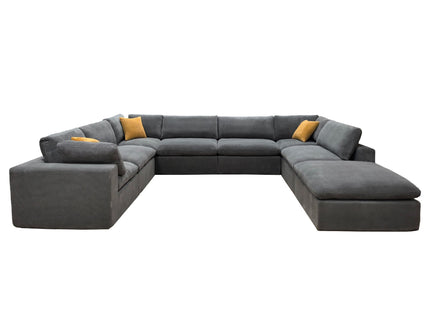 Custom Configuration Modular Sectional & Toss Pillows