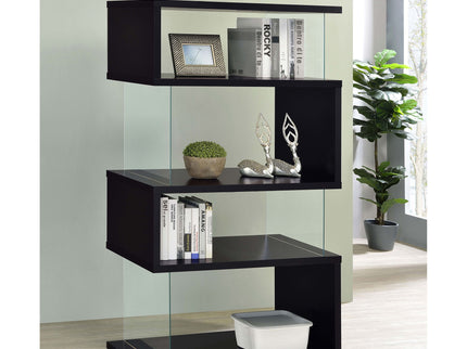 Elias - 4 Shelf Bookshelf With Zigzag Design