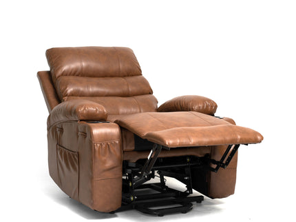 Large Size Electric Power Lift Recliner Chair Sofa With 8 Point Vibration Massage And Lumbar Heat