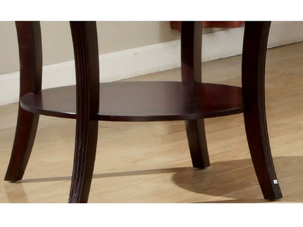 Contemporary Table With Open Lower Shelf
