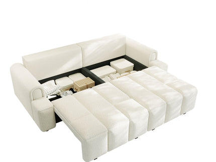 4 Seater Modern Couch With Seats Storage