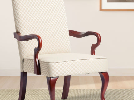 Delaney - Elegant Gooseneck Arm Chair With High Back