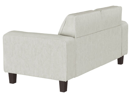 Xana - 2 Piece Upholstered Track Arm Sofa Set - Greige