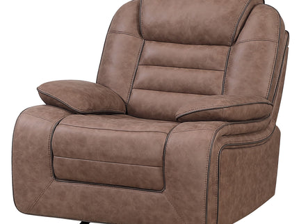 Lucius - Glider Recliner With Manual Recline - Brown