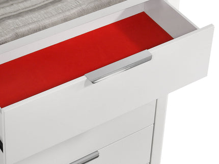 Jazz - 5 Drawer Chest - White