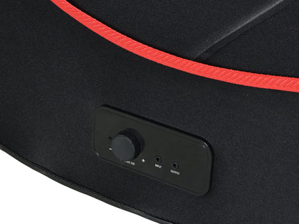 Foldable Gaming Chair With Onboard Speakers, Bluetooth Connection - Black / Red