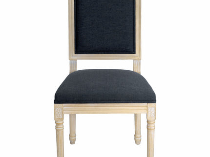 Dining Chairs With Upholstered Square Back (Set of 2)