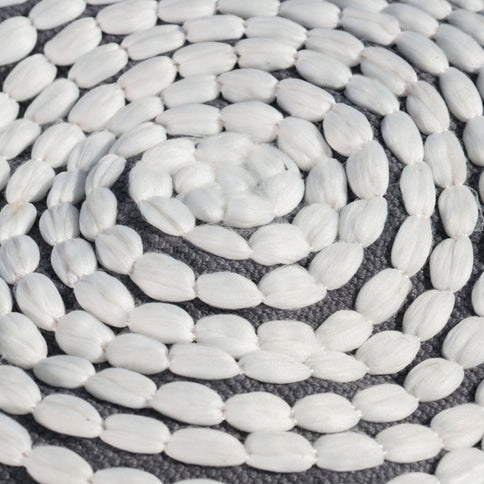 River - Handcrafted Cylindrical Pouf Water Resistant Fabric
