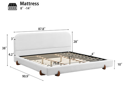 Elegant Upholstered Bed Frame