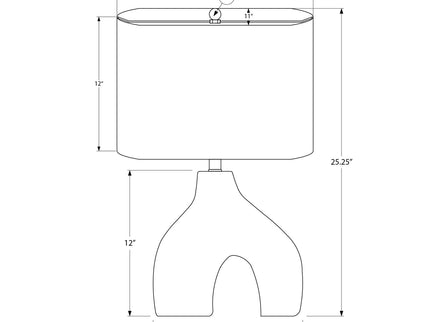 Contemporary Table Lamp With Shade