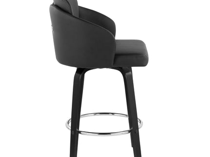 Dahlia - Contemporary Counter Stool Round Footrest (Set of 2)