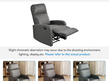 Modern Recliner Manual, Home Theater Chair With Adjustable Backrest
