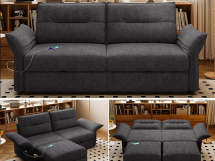 Sofa Bed With Convertible Design, Living Room Furniture