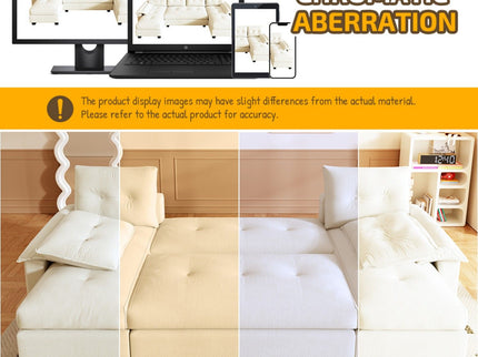 U-Shaped Sleeper Sofa With Pull Out Bed