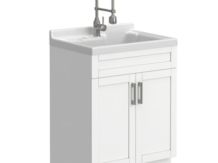Hennessy - Deluxe Laundry Utility Sink And Cabinet