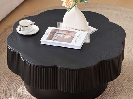 Modern Plum Blossom Shaped Coffee Table With Storage