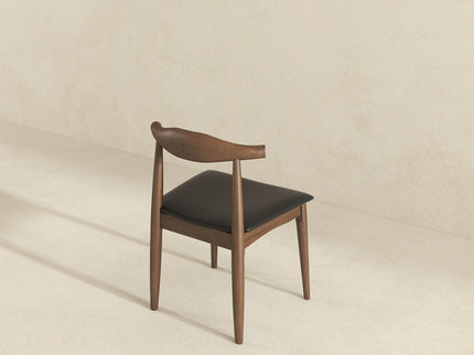 Destiny - Dining Chairs (Set of 2) - Black / Dark Brown