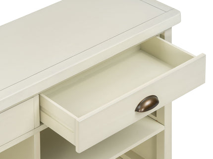Console Table With 2 Drawers And Open Shelves