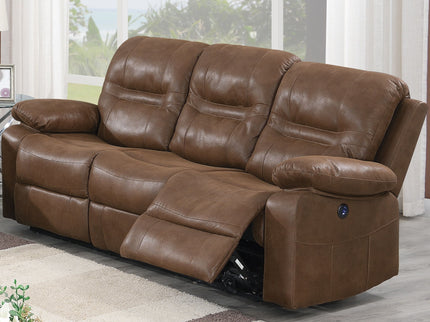 Modern Contemporary Power Reclining Sofa With USB Port