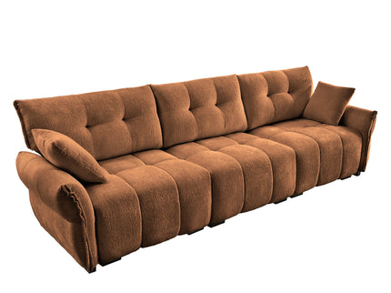 Modern Sofa & Pillows, Textured Cover, High Rebound Cushions