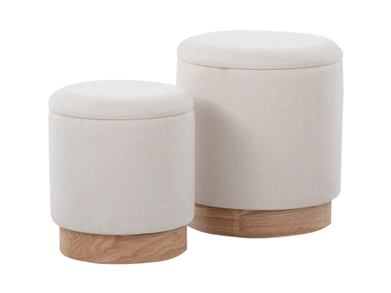 Marla - Contemporary, Nesting Ottoman Set