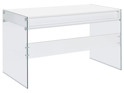 Barretta - 2 Drawer Writing Desk - Gloss White