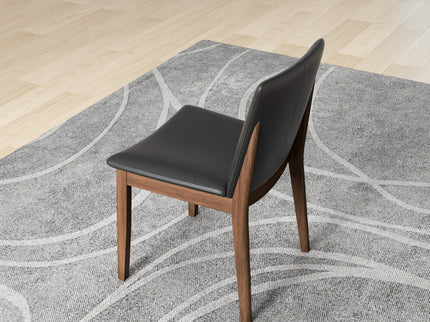 Laura - Mid-Century Modern Solid Wood Dining Chair (Set of 2)