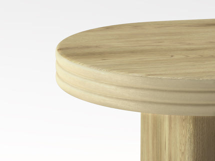Oval Fluted Coffee Table - Natural