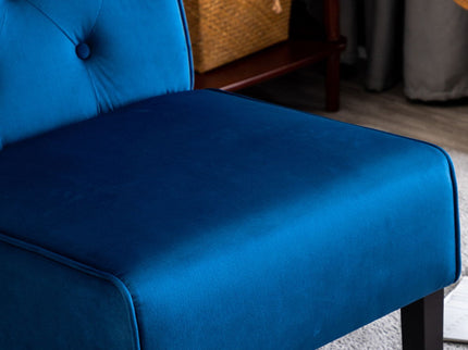 Reese - Living Room Armless Button Tufted Pattern Accent Chair (Set of 2)
