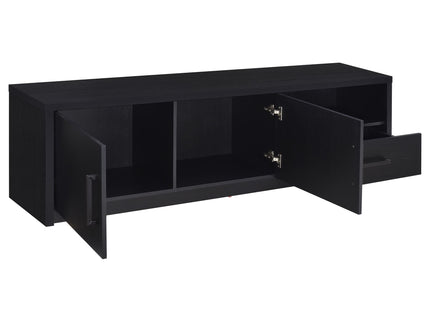 Ian - 2 Door TV Stand Media Console With Storage - Black