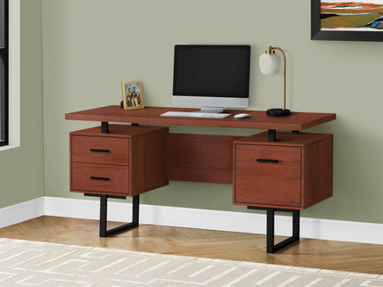 Computer Desk For Home Office, Laptop, Left, Right Set - Up, Storage Drawers, Contemporary & Modern