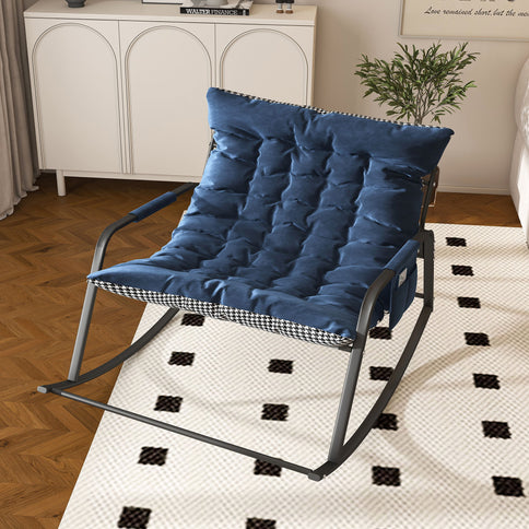 Rocking Chair With Storage, Cushions & Armrests