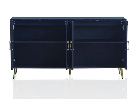 Modern Lacquered 4 Door Wooden Cabinet Sideboard Buffet Server Cabinet Storage Cabinet, For Living Room, Entryway, Hallway, Office, Kitchen And Dining Room