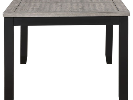 Centera - Rectangular Dining Table With Extension Leaf - Gray