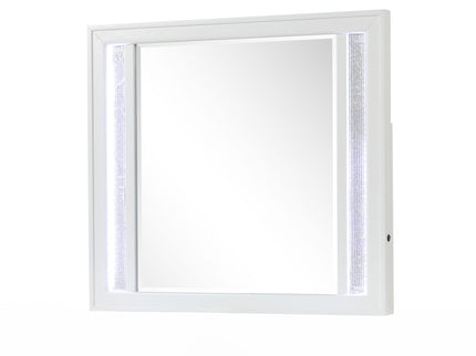 Abigale - Mirror For Dresser Top Made With LED (Includes Only Mirror) - White