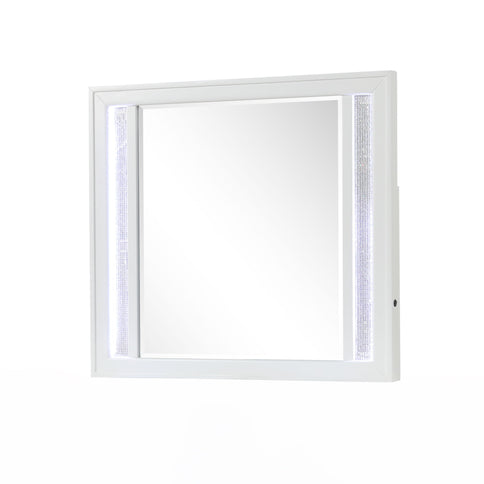 Abigale - Mirror For Dresser Top Made With LED (Includes Only Mirror) - White