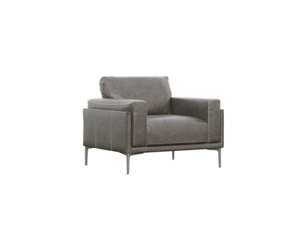 Transitional Fabric Chair - Dark Gray