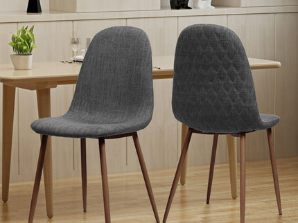 Elegant Dining Chair Set With Fabric