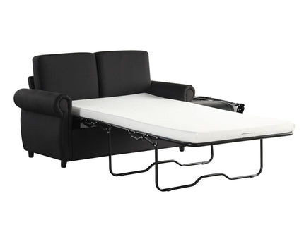 Pull Out Sofa Bed Loveseat Sleeper With Twin Size Memory Mattress With Two USB Ports For Living Room Spaces