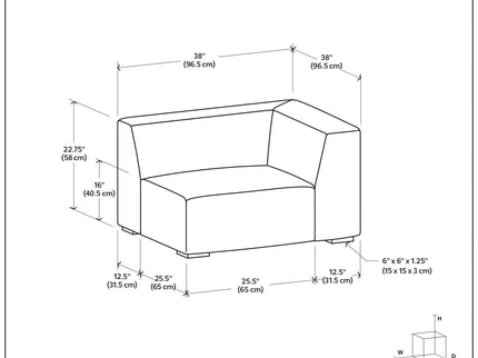 Rex - Corner Sofa Module