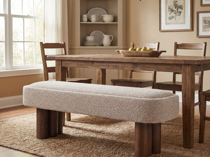 Chic Indoor Upholstered Dining Bench