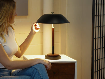 Cosmiclume - Umbrella Shaped Table Lamp 110V - Black
