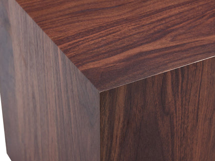Luxurious Wood Grain Coffee Table Elegant Design For Living Room - Walnut