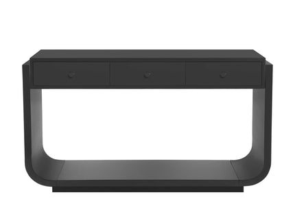 Console Table With 3 Drawers, Display Shelf