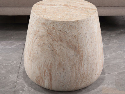 Drum Accent Coffee Table - Beige / Yellow